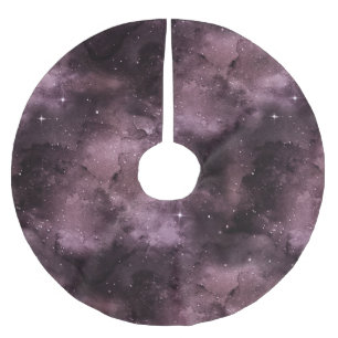 Paarse Aquarel Hemel Kerstboom Rok