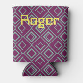 Paarse Art Deco Blikjeskoeler (Voorkant)