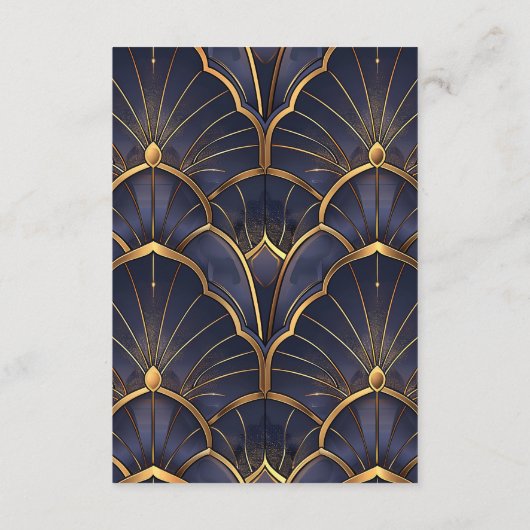 Paarse Art Deco bruiloft Informatiekaartje (Achterkant)