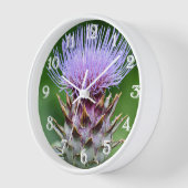 Paarse Artichoke Thistle Head Floral (Hoek)