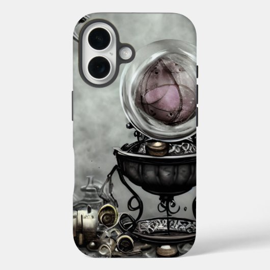 Paarse artikelen met kraanband en witscooters Case-Mate iPhone Case (Achterkant)
