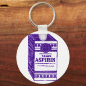 Paarse Aspirine Sleutelhanger (Voorkant)