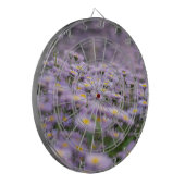 Paarse Aster Flowers Dartbord (Voorkant Links)