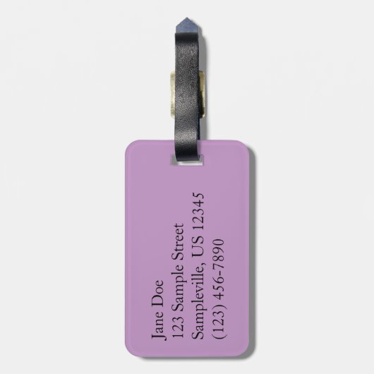 Paarse Aster Flowers op Mount Rainier Bagagelabel (Achterkant verticaal)