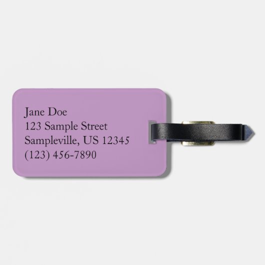 Paarse Aster Flowers op Mount Rainier Bagagelabel (Achterkant horizontaal)