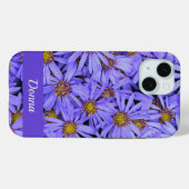 Paarse Aster Flowers op RHS Garden Wisley Case-Mate iPhone Case (Achterkant (horizontaal))