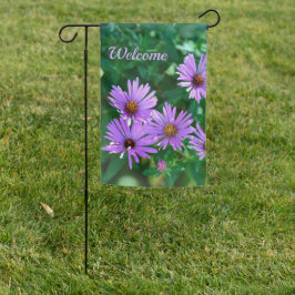 Paarse Aster Garden Flag Tuinvlag