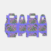 paarse asters snoep bedankdoosjes (Uitgevouwen)