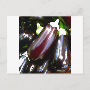 Paarse Aubergines Briefkaart