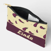 Paarse aubergines op geel etui (Open)