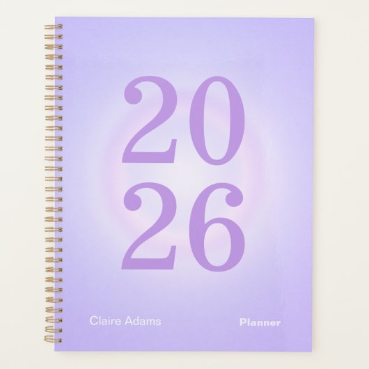 Paarse Aura Big Jaar Planner (Voorkant)