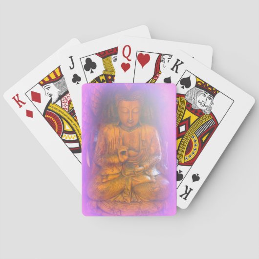 paarse aura buddha pokerkaarten (Achterkant)