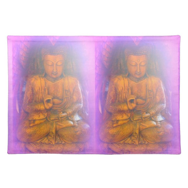 paarse aura buddhas placemat (Voorkant)