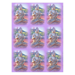 paarse aura meditatie Boeddha Tafelkleed