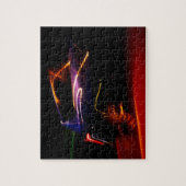 paarse auto dans legpuzzel (Verticaal)