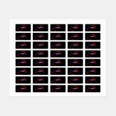 paarse autodans labels (Vel)