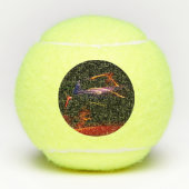 paarse autodans tennisballen (Voorkant)