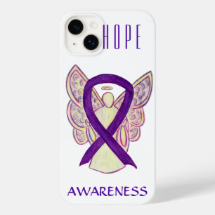 Paarse Awareness Angel Ribbon Custom iPhone X Hoes