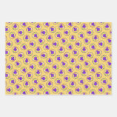 Paarse baardige iris schilderij Originele Bloemenk Inpakpapier Vel (Voorkant)