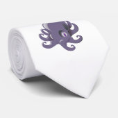 Paarse Baby octopus Stropdas (Opgerold)