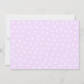 Paarse Baby shower Uitnodiging tot vervoer (Achterkant)