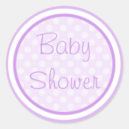 Paarse Baby showers Stickers