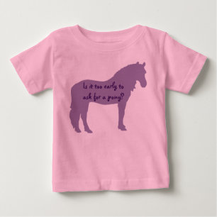 Paarse Baby wil Pony
