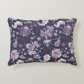 Paarse bacterie Floral naadloos patroonpatroon Accent Kussen