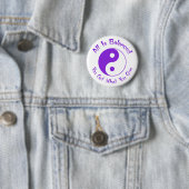 Paarse Balance Yin Yang Button (In situ)