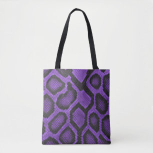 Paarse Ball Python Boodschappentas Stijl 2 Draagtas