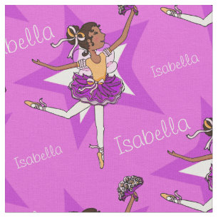Paarse ballerina dark girl aangepast balletweefsel stof