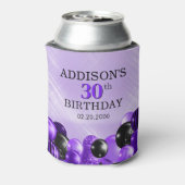 Paarse ballonnen blikjeskoeler (Blikje Achterkant)