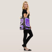 Paarse Balpython Boodschappentas – Wild Draagtas (Op model)