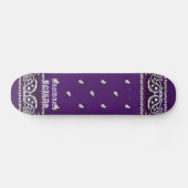 Paarse BANDANA BOARDS Skateboard (Horizontaal)