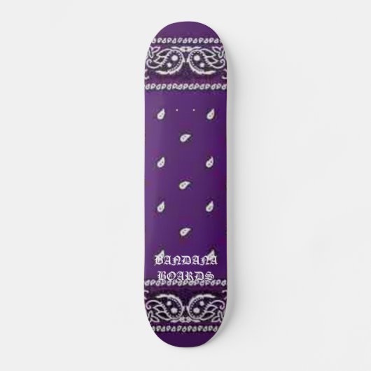Paarse BANDANA BOARDS Skateboard (Voorkant)