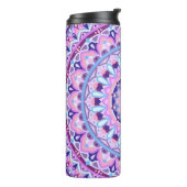 Paarse basis Mandala Thermosbeker (Gedraaid links)