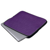 Paarse basisrimpelverbinding laptop sleeve (Voorkant onderkant)