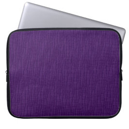 Paarse basisrimpelverbinding laptop sleeve