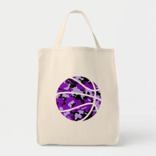 Paarse Basketbal Camo - Paarse Camouflage Basketb Tote Bag