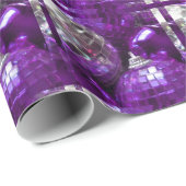 Paarse Baubles inpakpapier (Rol Hoek)