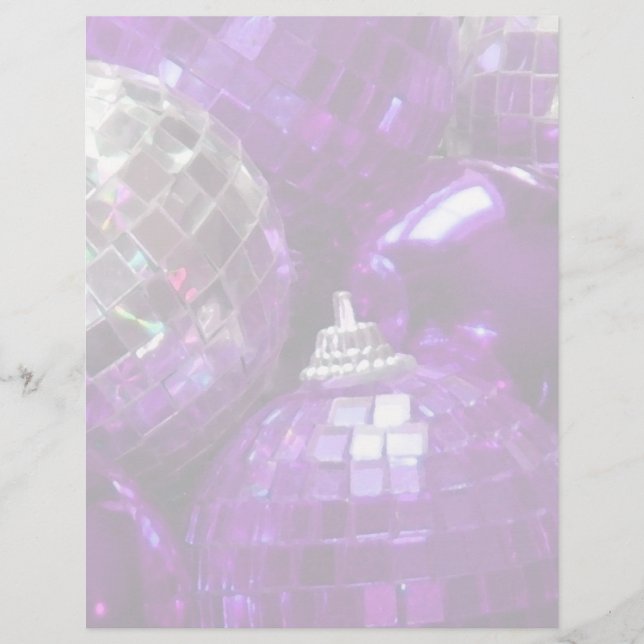 Paarse Baubles letterhead (Voorkant)