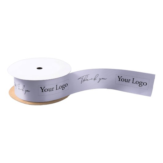 Paarse Bedrijf Logo Business Dank u Verpakking Lint (Spoel)