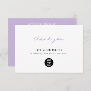 Paarse bedrijven Bedankt Logo Social Media