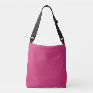 Paarse Beet Solid Color, Hot Pink, Fuchsia Crossbody Tas