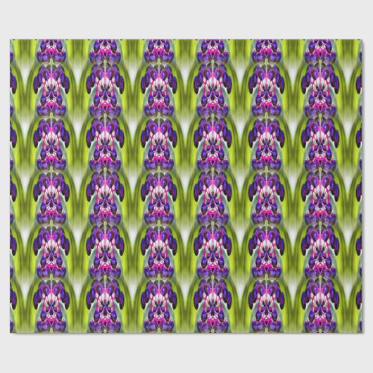 Paarse beien Abstracte Natuur kunstpatroon Cadeaupapier (Vlak)