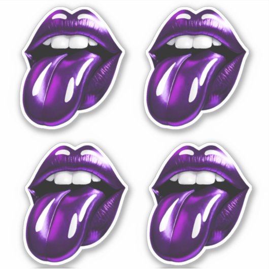 Paarse bek sticker (Voorkant)