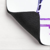 Paarse Bell Mouse Mat. Muismat (Hoek)