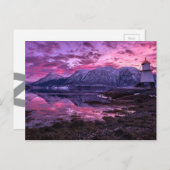 Paarse bergen briefkaart (Voorkant / Achterkant)