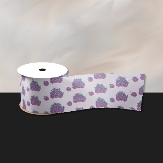 Paarse Berries Lavender Ribbon Lint