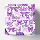 Paarse bewustmakingsbotervliegen bedankdoosjes (Bovenkant)